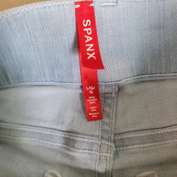 SPANX Blue Flare Wide Leg Jeans Classic Denim - Picture 5 of 13